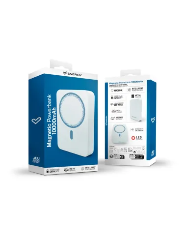 Energy Sistem Magnetic Powerbank 10000mAh Sky con carga dual