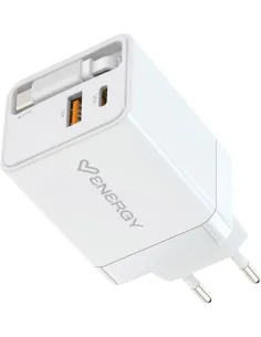 Energy Sistem 500895 Cargador con Cable Retráctil Integrado-AATCAT0541