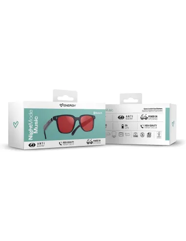 Gafas Energy Sistem Night Mode Music Sunglasses rojas UV400