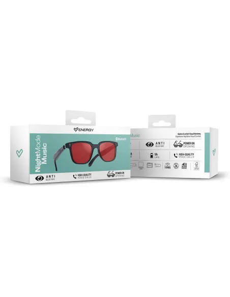 Gafas Energy Sistem Night Mode Music Sunglasses rojas UV400