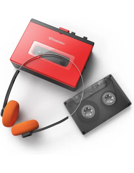 Energy Sistem Reproductor Cassette Portátil Bluetooth Grabación de Voz y Carga Rápida