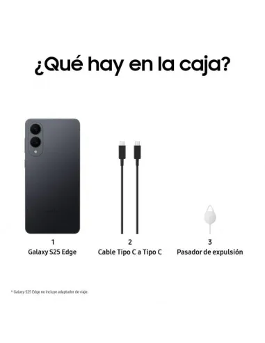 Samsung Galaxy S25 Edge 5G 12GB 256GB 6.7" Titanio Negro