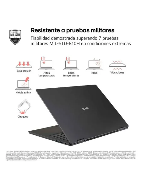 Portátil LG gram Pro 16Z90TR-E.AD88B con RTX 5050 8GB