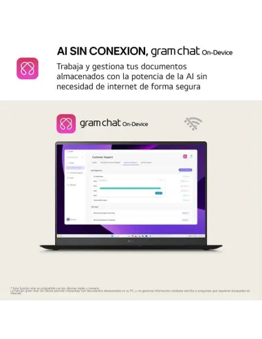 Portátil LG gram Pro 16Z90TR-E.AD88B con RTX 5050 8GB