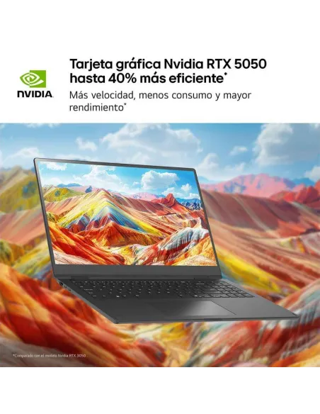 Portátil LG gram Pro 16Z90TR-E.AD88B con RTX 5050 8GB