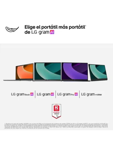Portátil LG gram Pro 16Z90TR-E.AD88B con RTX 5050 8GB