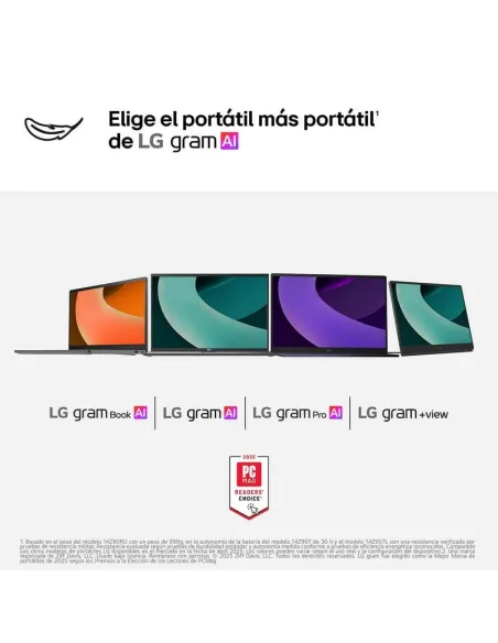 Portátil LG gram Pro 16Z90TR-E.AD88B con RTX 5050 8GB