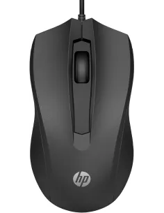 HP Wired 100 Ratón 1600 DPI Negro-1410899