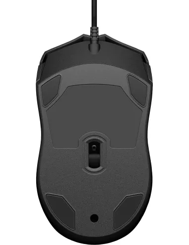 HP Wired 100 Ratón 1600 DPI Negro USB-A para oficina y aula