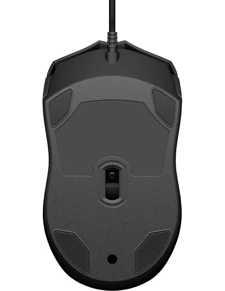 HP Wired 100 Ratón 1600 DPI Negro USB-A para oficina y aula
