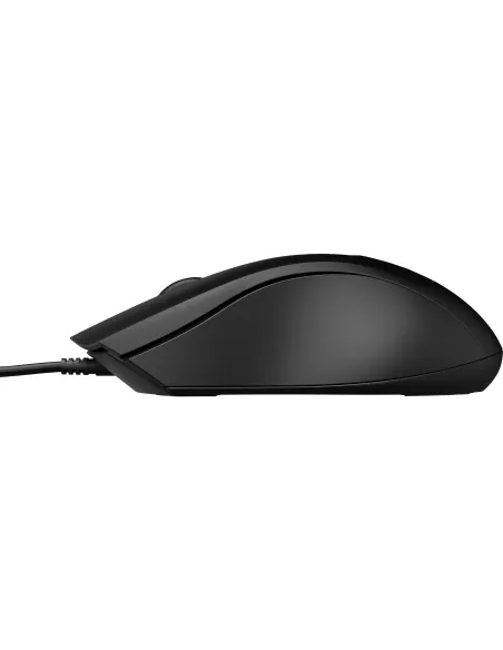 HP Wired 100 Ratón 1600 DPI Negro USB-A para oficina y aula