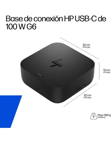 HP USB-C 100W G6 Dock: carga 100 W, 2,5GbE y 3 monitores