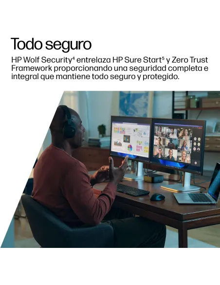 HP USB-C 100W G6 Dock: carga 100 W, 2,5GbE y 3 monitores