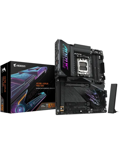 GIGABYTE X870E AORUS PRO X3D X870E Socket AM5 DDR5 ATX WiFi 7 USB4 PCIe 5.0 5GbE RGB