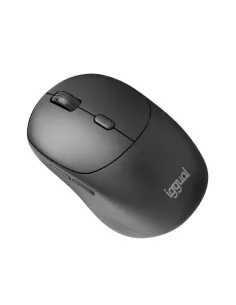 Iggual NANO-OFFICE-6D Ratón inalámbrico con 1600 DPI Negro 6 Botones-FTRRIN0563