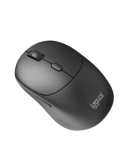 Ratón iggual NANO-OFFICE-6D Ratón inalámbrico con 1600 DPI Negro 6 Botones