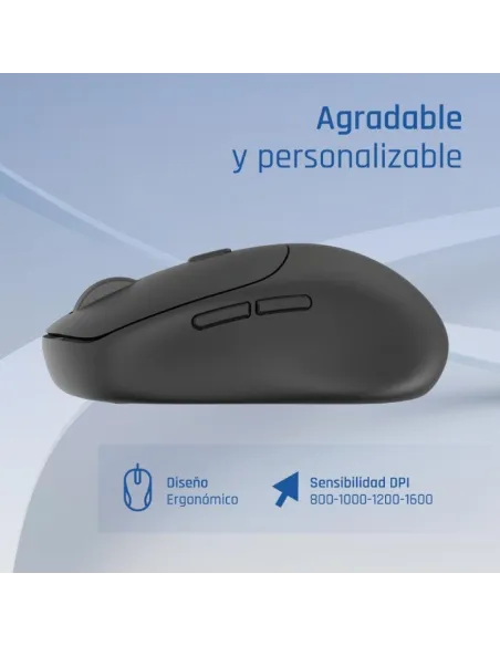 Ratón iggual NANO-OFFICE-6D Ratón inalámbrico con 1600 DPI