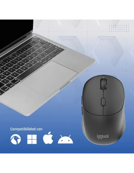 Ratón iggual NANO-OFFICE-6D Ratón inalámbrico con 1600 DPI