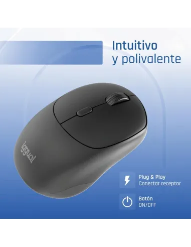 Ratón iggual NANO-OFFICE-6D Ratón inalámbrico con 1600 DPI