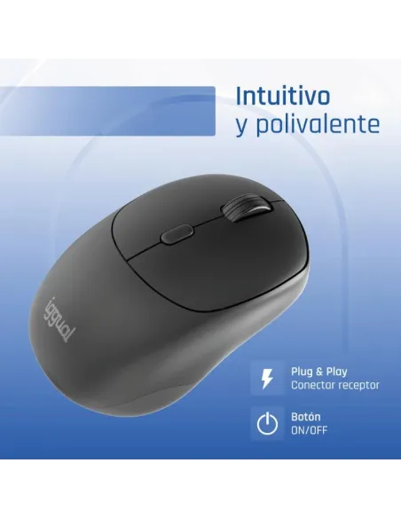 Ratón iggual NANO-OFFICE-6D Ratón inalámbrico con 1600 DPI
