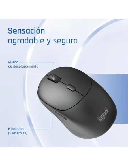 Ratón iggual NANO-OFFICE-6D Ratón inalámbrico con 1600 DPI