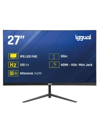 iggual ML27SMM Monitor 27 FullHD 120Hz IPS Altavoces Frameless VESA