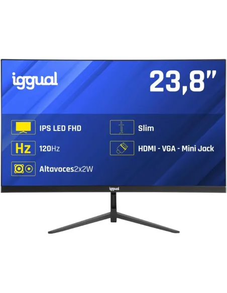 Iggual ML24SMM Monitor con altavoces 24 pulgadas slim IPS FHD