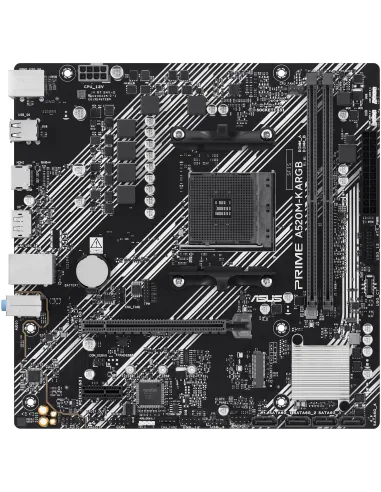 ASUS PRIME A520M-K ARGB: placa base AM4 micro-ATX A520 DDR4
