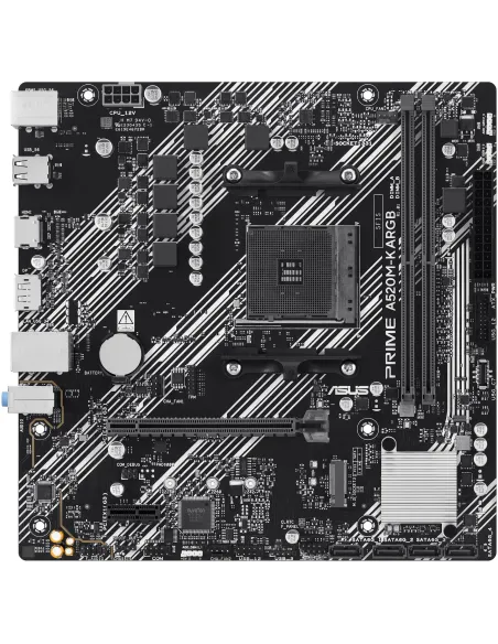 ASUS PRIME A520M-K ARGB: placa base AM4 micro-ATX A520 DDR4