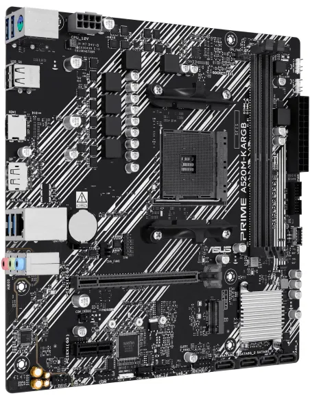 ASUS PRIME A520M-K ARGB: placa base AM4 micro-ATX A520 DDR4