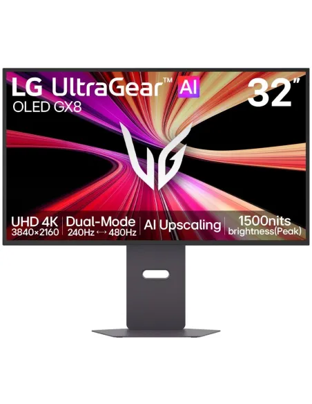 LG UltraGear 32GX870B-B 31,5" UltraHD 4K 240Hz OLED HDR500 True Black FreeSync G-SYNC Altura ajustable
