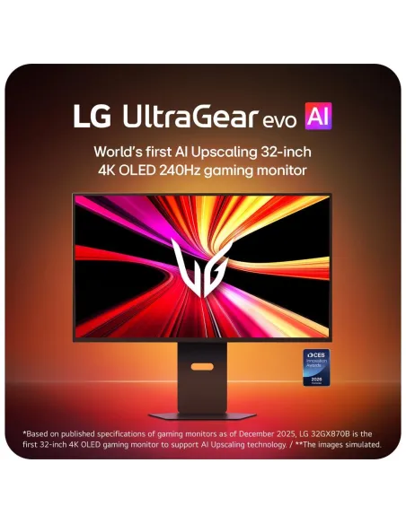 LG UltraGear 32GX870B-B: monitor OLED 32 pulgadas 4K 240 Hz