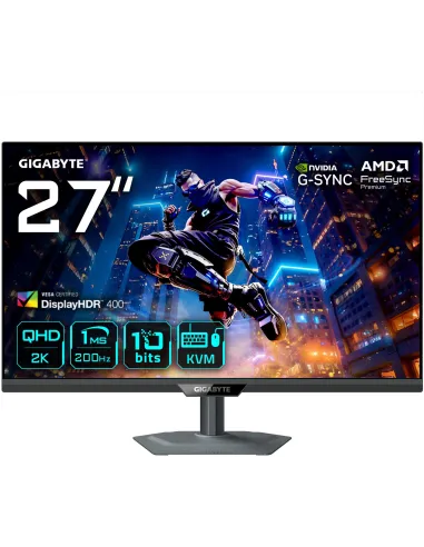 GIGABYTE M27Q2 QD 27" QHD 200Hz SS-IPS HDR400 FreeSync Premium Ajuste en altura
