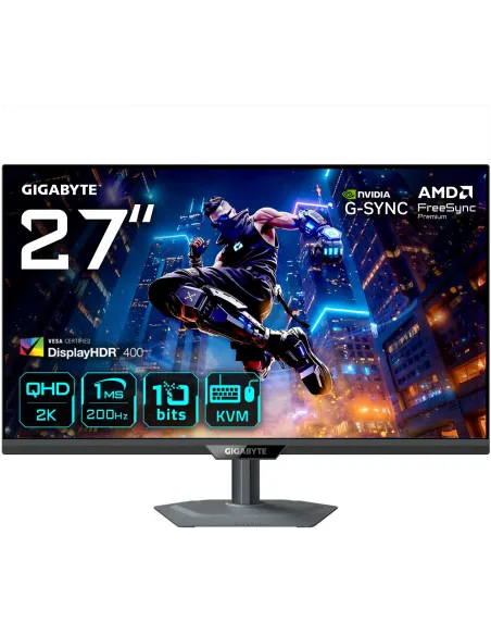 GIGABYTE M27Q2 QD 27" QHD 200Hz SS-IPS HDR400 FreeSync Premium Ajuste en altura