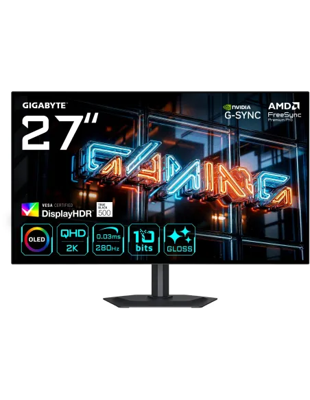 GIGABYTE MO27Q28GR 27" QHD 280Hz OLED HDR True Black Altura Ajustable