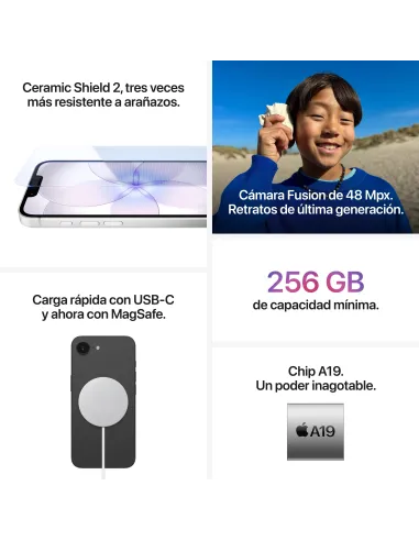 Smartphone Apple iPhone 17e 512 GB Blanco pantalla OLED 6,1"