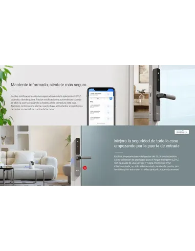 EZVIZ DL06 (CS-DL06-R100-WBCP-GR): cerradura Wi-Fi con app