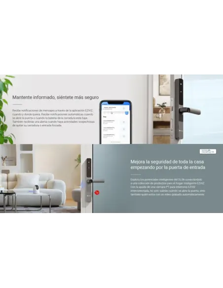 EZVIZ DL06 (CS-DL06-R100-WBCP-GR): cerradura Wi-Fi con app