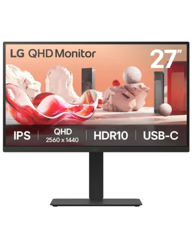LG 27BA75QB-B 27" IPS QHD 100Hz HDR Altavoces Altura Ajustable USB-C