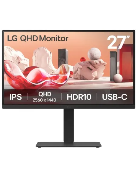 LG 27BA75QB-B 27" IPS QHD 100Hz HDR Altavoces Altura Ajustable USB-C