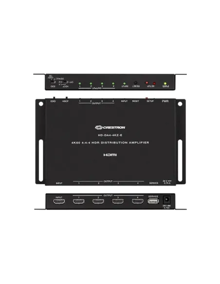 Crestron HD-DA4-4KZ-E: distribuidor HDMI 1x4 4K60 HDR10