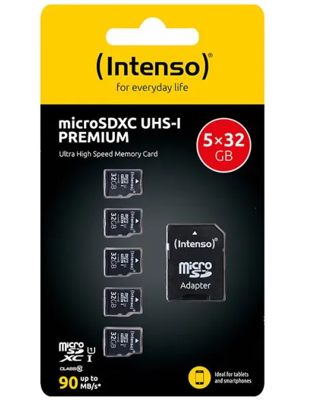 Tarjeta Intenso microSD UHS-I Premium 3423585 5x32 GB