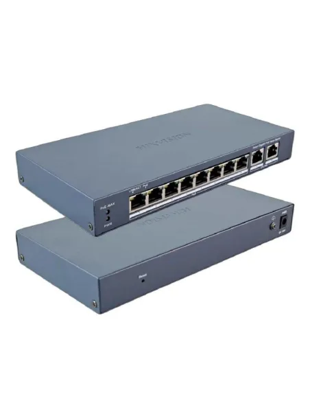 Switch PoE Hikvision DS-3E1510P-EI/M 8+2 Gigabit 60W CCTV