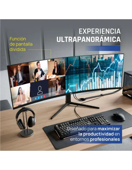 Monitor iggual IGG320679 49" DQHD 240Hz USB-C 90W VA HDR