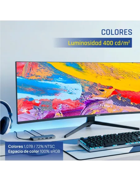 Monitor iggual IGG320679 49" DQHD 240Hz USB-C 90W VA HDR
