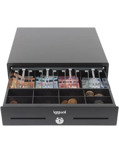 iggual Iron-XS IGG320709 Cajon Portamonedas Negro