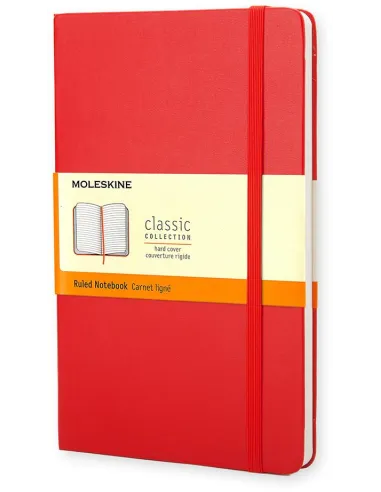 Moleskine Classic Pocket rayada roja tapa dura