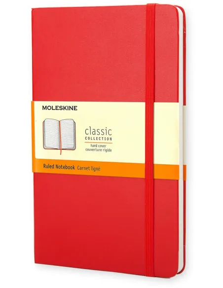 Moleskine Classic Pocket rayada roja tapa dura