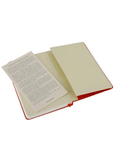 Moleskine Classic Large rayada roja tapa dura: 13 x 21 cm