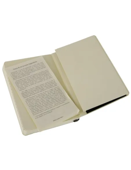 Moleskine Classic Pocket rayada negra tapa blanda 9 x 14 cm